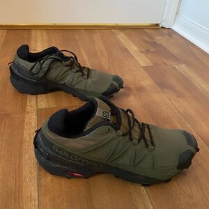 SALOMON SPEEDCROSS 5 Men’s Trail-running Shoe Size 10 Grape Leaf/Black/Phantom